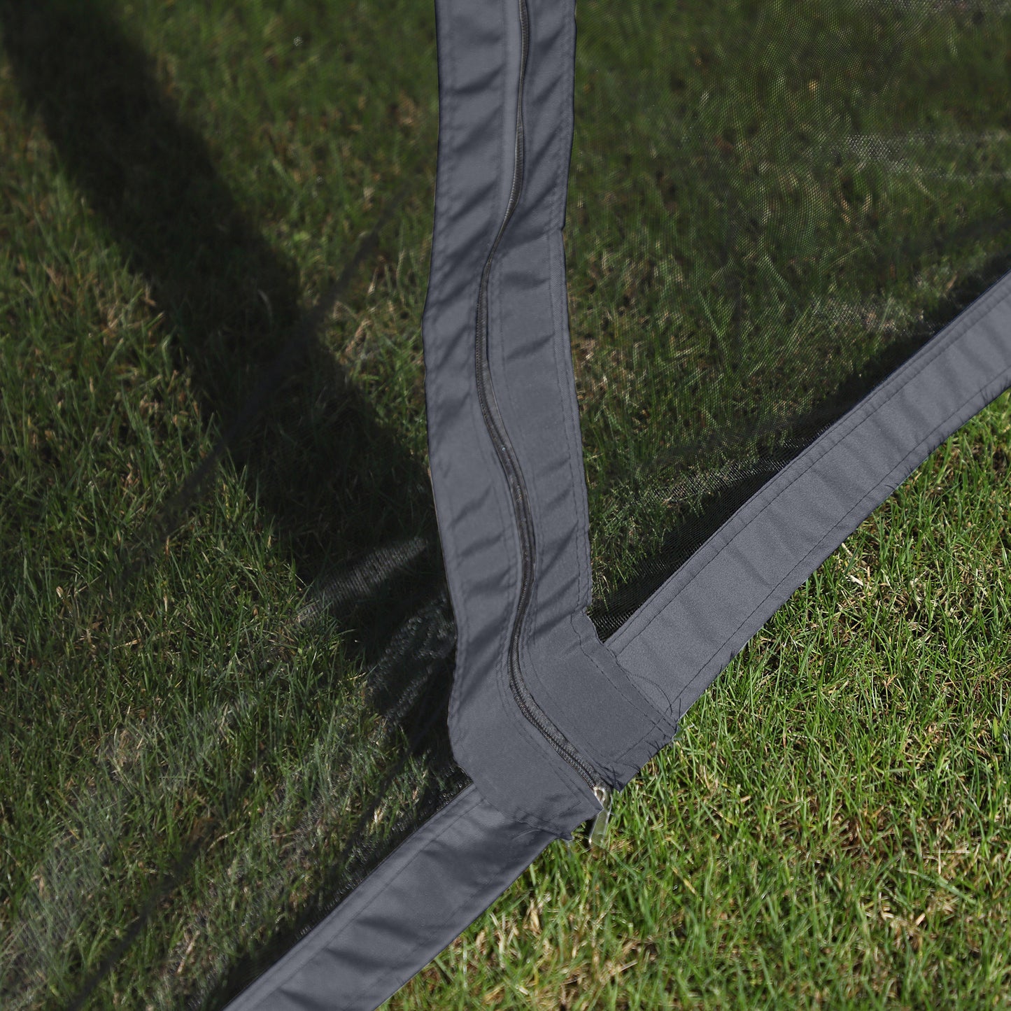 3 x 4m Aluminium Garden Gazebo, Marquee Canopy Shelter Pavilion Party Tent with Nets and Curtains for Garden and Deck, Black