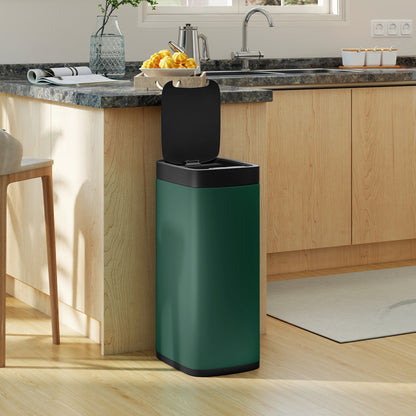 50L Sensor Bin, Automatic Kitchen Bin, Manual Override, Battery Operated, Inner-Bucket-Free, for Kitchen, Bedroom