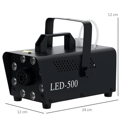 Smoke Machine with 3 RGB LED Lights with 13 Colours and 4 Effects, 450W 2000CFM Fog Machine with Wired and Wireless Remote Controls