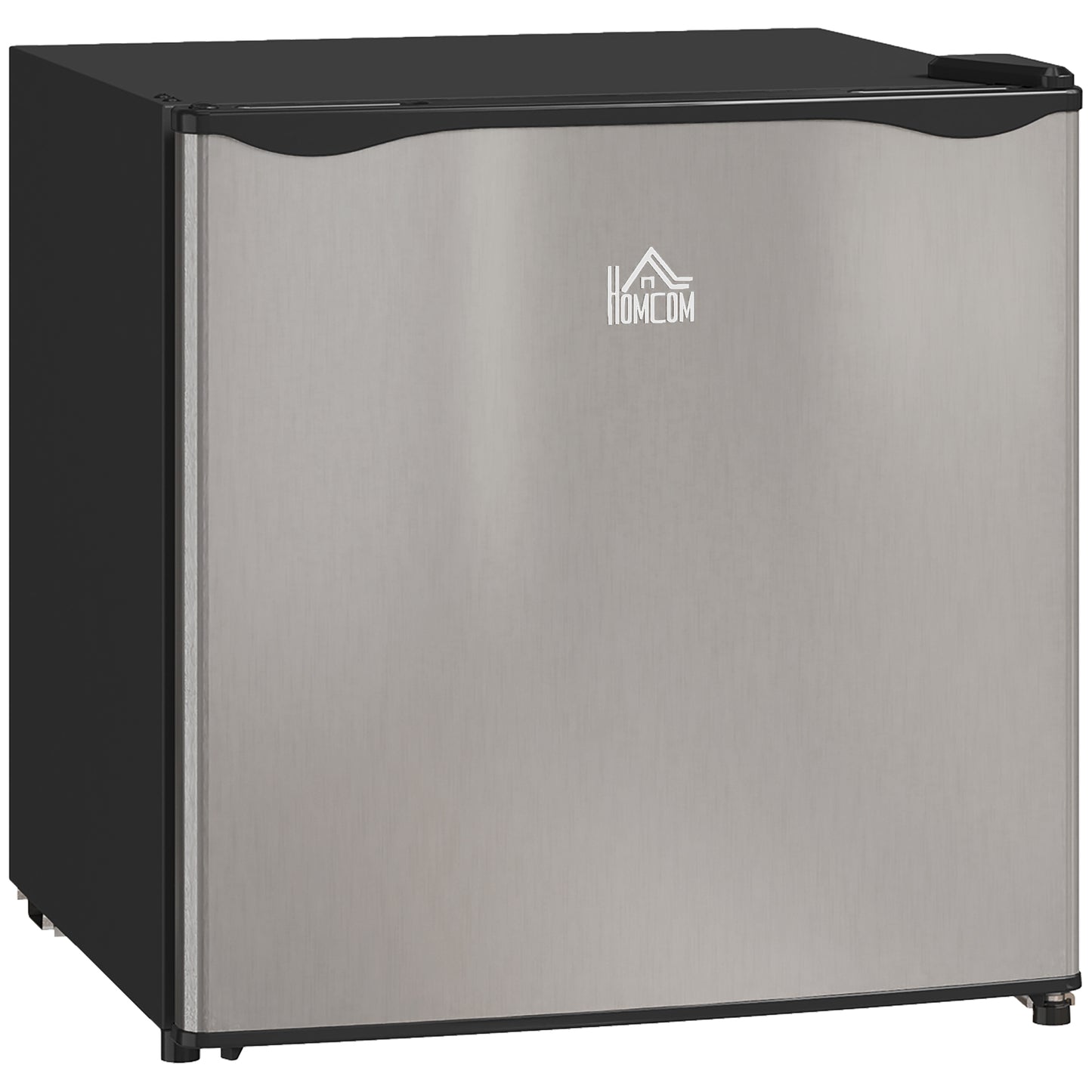 46 Litre Table Top Mini Fridge, Small Fridge with Ice Box, Reversible Door, Adjustable Temperature and Legs for Bedrooms, Home Office