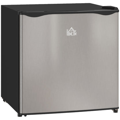 46 Litre Table Top Mini Fridge, Small Fridge with Ice Box, Reversible Door, Adjustable Temperature and Legs for Bedrooms, Home Office