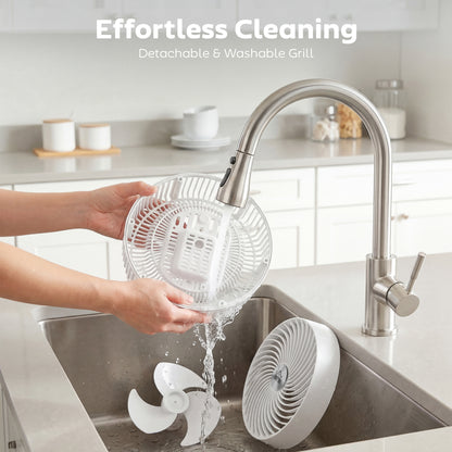 Silent Standing Pedestal Fan | 41" | 20dB Sleep Mode | 8 Speeds | 85° Oscillation | 12H Timer | Remote | Aroma Box | White