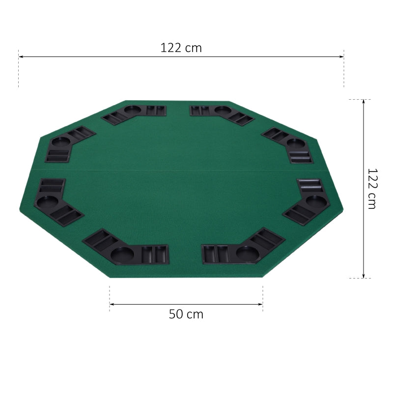Foldable Poker Table Top 8 Players Blackjack Tables Casino Chip Trays 1.2M