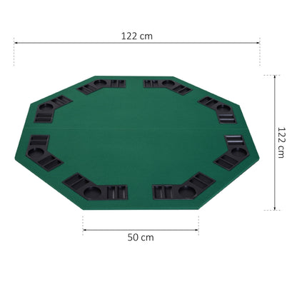 Foldable Poker Table Top 8 Players Blackjack Tables Casino Chip Trays 1.2M