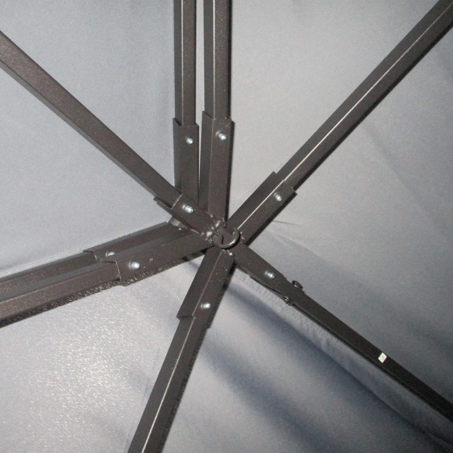 Outsunny 3 x 4m Aluminium Garden Gazebo, Marquee Canopy Shelter Pavilion Party Tent with Nets and Curtains for Garden and Deck, Dark Grey