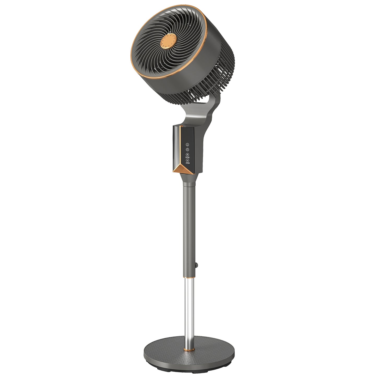 Pedestal Standing Fan | 20dB Sleep Mode | 8 Speeds | 17.1m³/min Airflow | 85° Oscillation | Aromatherapy Pad | Detachable Grill | 5m Remote | 12H Timer | 60W | 115cm | Grey