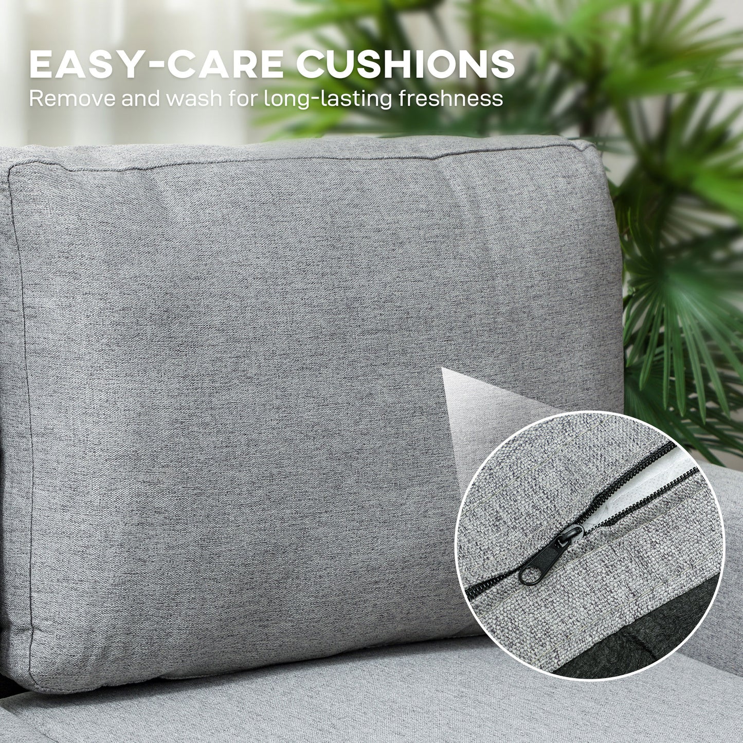 Three-Seater Storage Sofa Bed - Grey
