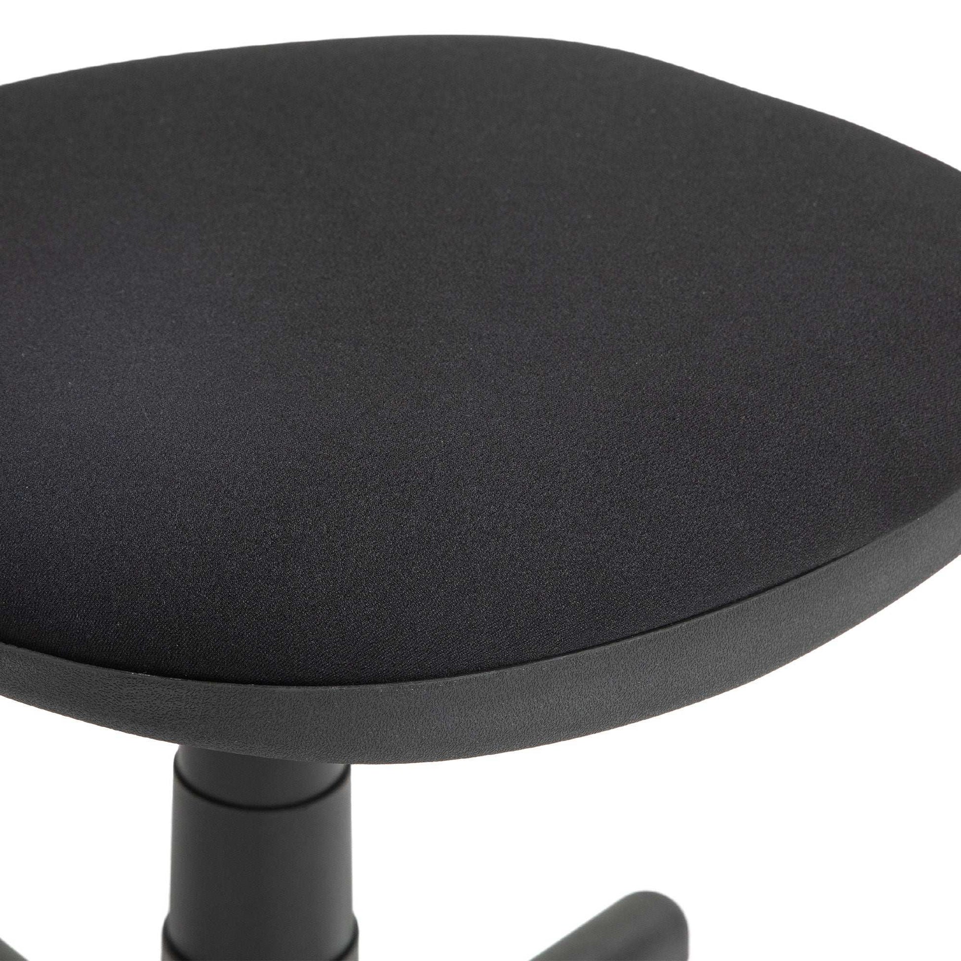 Small Simple Armless Office Chair - Black