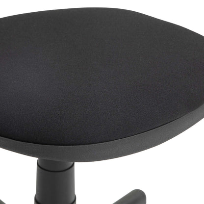 Small Simple Armless Office Chair - Black