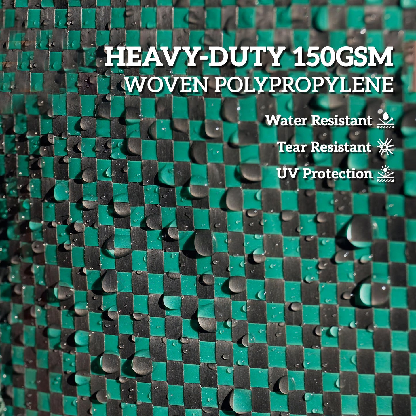 Garden Waste Bags, 300L x 3 Heavy Duty, Foldable and Reusable Garden Sacks W/ Handles for Collecting Waste, Plant Waste Grass and Leaves