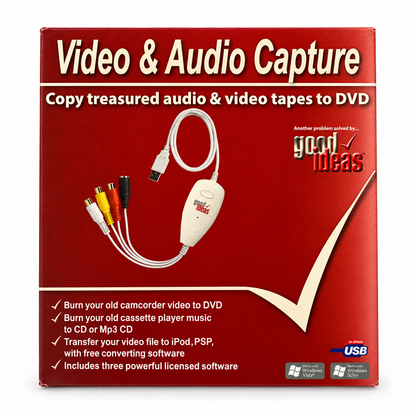 Video and audio capture box front