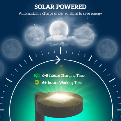 Solar Lights Outdoor Garden Stake 8 Pack Pathway Lighting, Solar Stake Lights W/ Auto On/Off LED, IP44 Waterproof for Path, Patio and Landscape