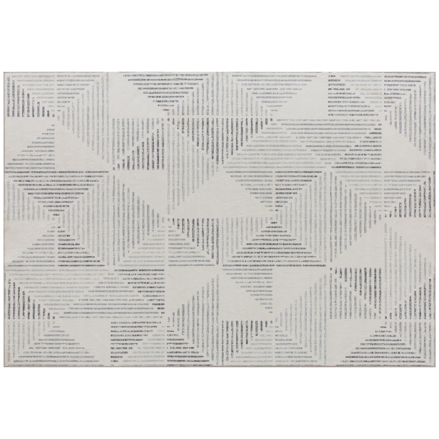 Modern Geometric Area Rug | Machine Washable | 100% Polyester Plush | TPR Non-Slip Backing | Foldable | 170x120cm | Grey | Living Room Bedroom Dining Room Home Office