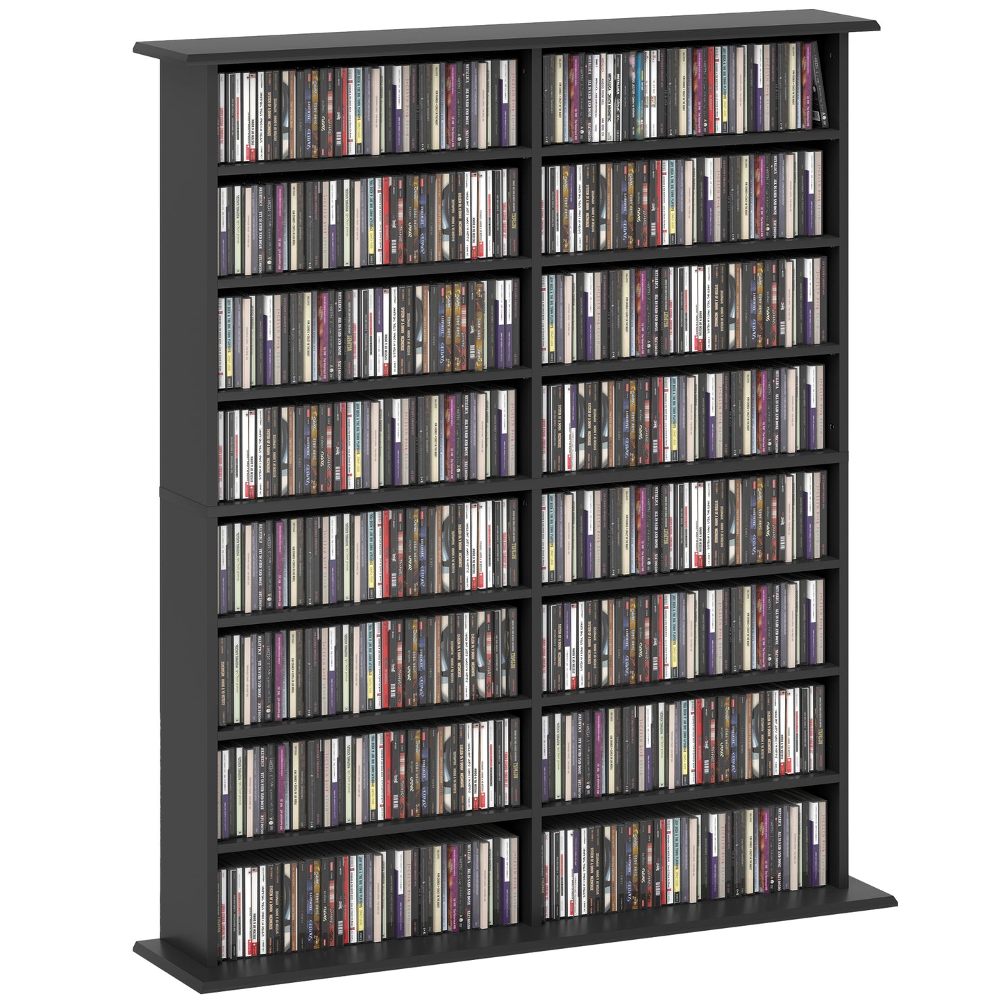 720 CD/396 DVD/396 Blu-ray Storage Unit - Black