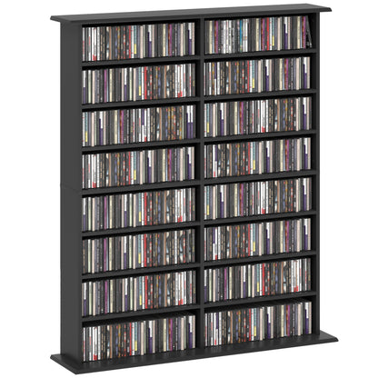 720 CD/396 DVD/396 Blu-ray Storage Unit - Black