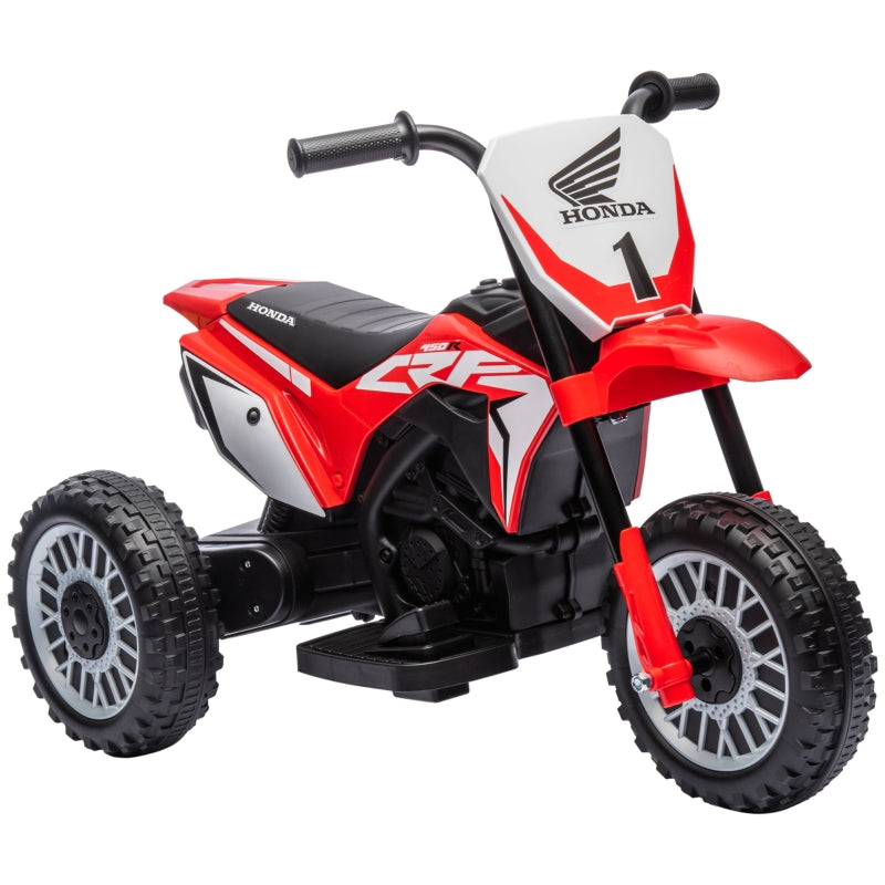 6V Kids Motorbike, Three-Wheel Kids Electric Bike with Horn, Startup Sound for Ages 18-36 Months