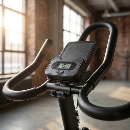 Indoor Exercise Bike | Magnetic Resistance | App Connected | Adjustable Seat | Black