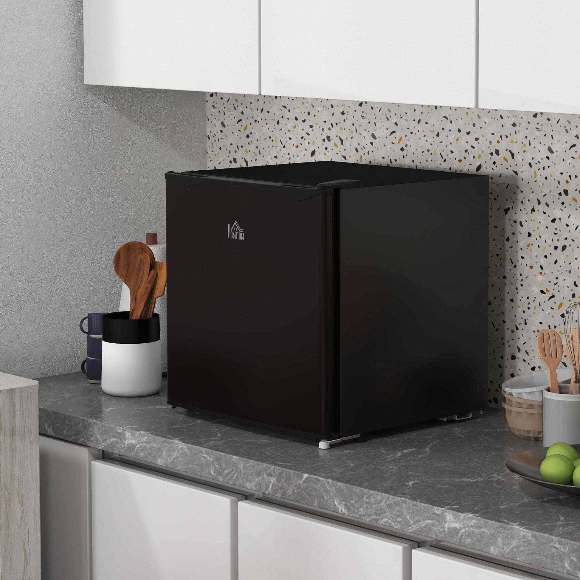 35L Mini Small Space Freezer, -24℃ to -14℃ Temperature - Black / Grey