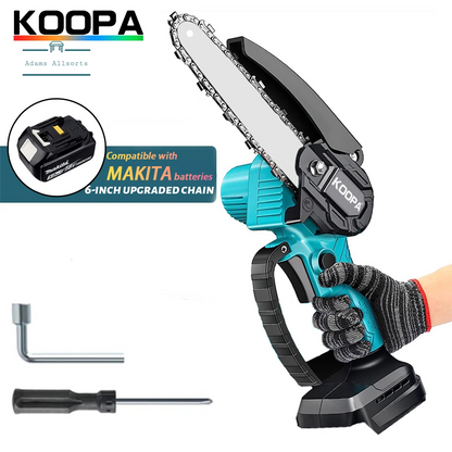 Mini Portable Chainsaw For Makita 18V 6 Inch (No Battery) Woodworking, Small Handheld Electric Logging 