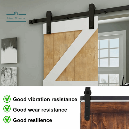 1Set Sliding Barn Door Hardware Kit Smooth and Quiet Super Mini Barn Door Track Kit Durable Easy Assembly Door Panel Accessories