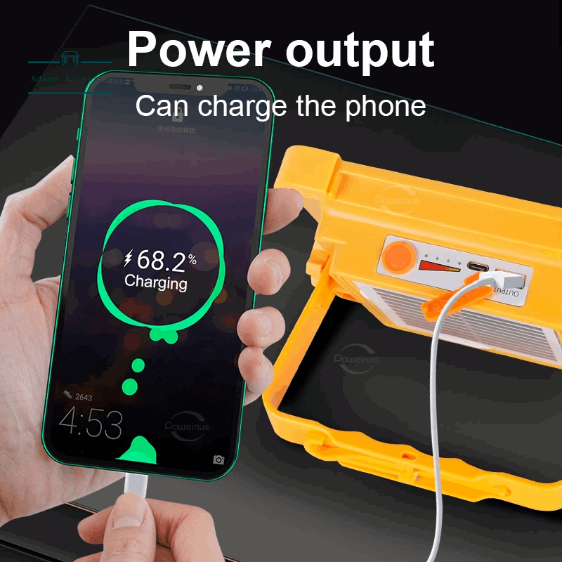  20000Mah Solar Rechargeable Camping Lantern High Power Bank LED Tent Light Repair Emergency Lamp