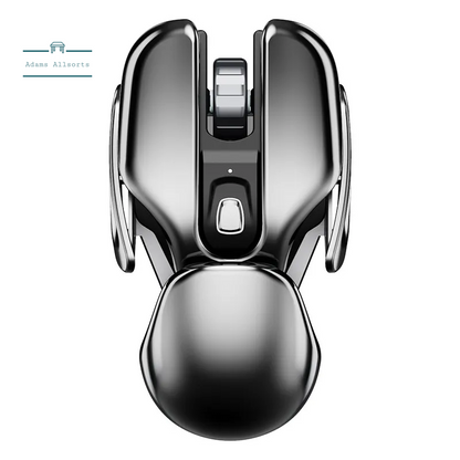 PX2 Metal 2.4G Rechargeable Wireless Mute 1600DPI Mouse 6 Buttons for PC Laptop Computer Gaming Office Home Waterproof Mouse
