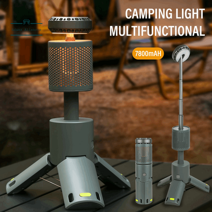 LED Outdoor Camping Lantern, UBS Rechargeable, Adjustable Colour Temperature Outdoor Portable Lantern, IP65 Waterproof 