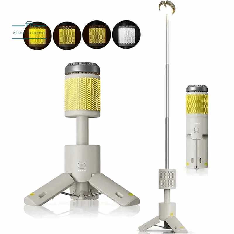 LED Outdoor Camping Lantern, UBS Rechargeable, Adjustable Colour Temperature Outdoor Portable Lantern, IP65 Waterproof 
