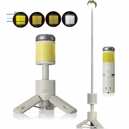 LED Outdoor Camping Lantern, UBS Rechargeable, Adjustable Colour Temperature Outdoor Portable Lantern, IP65 Waterproof 