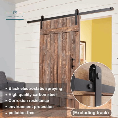 1Set Sliding Barn Door Hardware Kit Smooth and Quiet Super Mini Barn Door Track Kit Durable Easy Assembly Door Panel Accessories