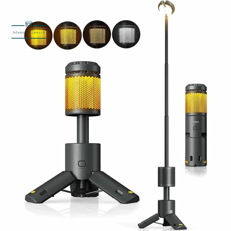 LED Outdoor Camping Lantern, UBS Rechargeable, Adjustable Colour Temperature Outdoor Portable Lantern, IP65 Waterproof 