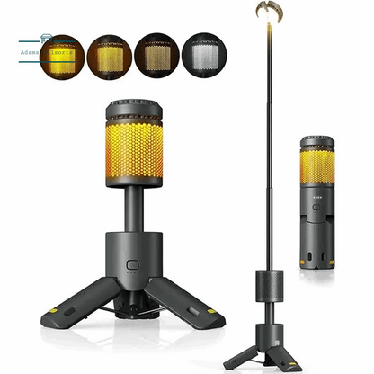 LED Outdoor Camping Lantern, UBS Rechargeable, Adjustable Colour Temperature Outdoor Portable Lantern, IP65 Waterproof 