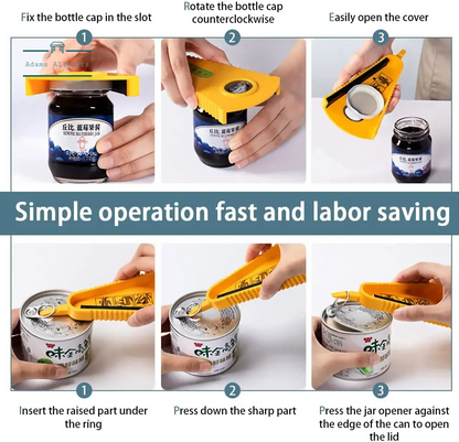  Multifunctional Can Bottle Opener Jar Opener For Beer Coke Jam Beverage