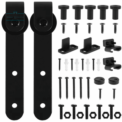 1Set Sliding Barn Door Hardware Kit Smooth and Quiet Super Mini Barn Door Track Kit Durable Easy Assembly Door Panel Accessories