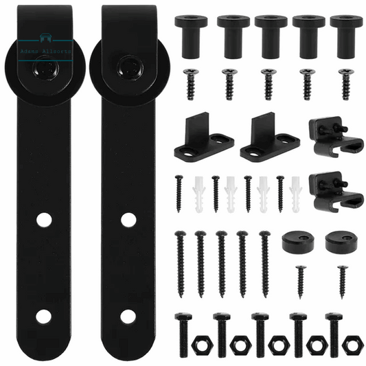 1Set Sliding Barn Door Hardware Kit Smooth and Quiet Super Mini Barn Door Track Kit Durable Easy Assembly Door Panel Accessories