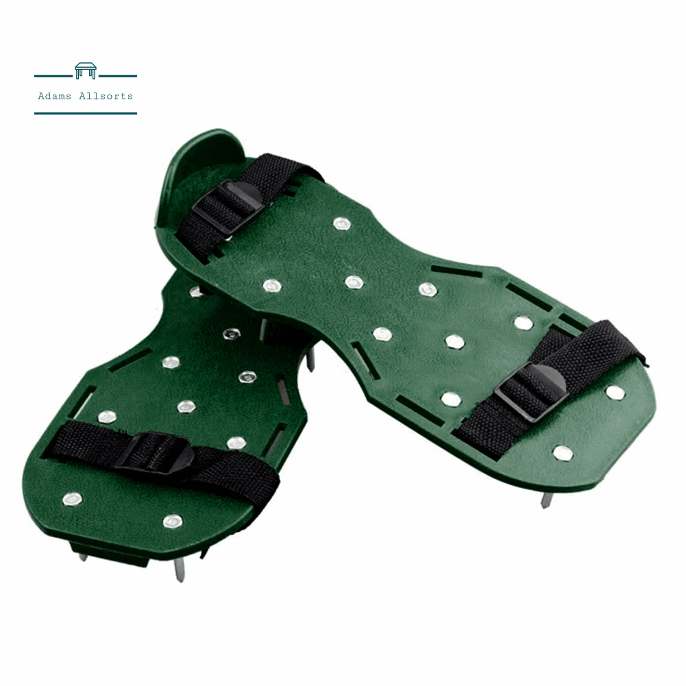 1 Pair Garden Lawn Aerator Shoes Grass Aerating Spike Sandals With Adjustable Straps