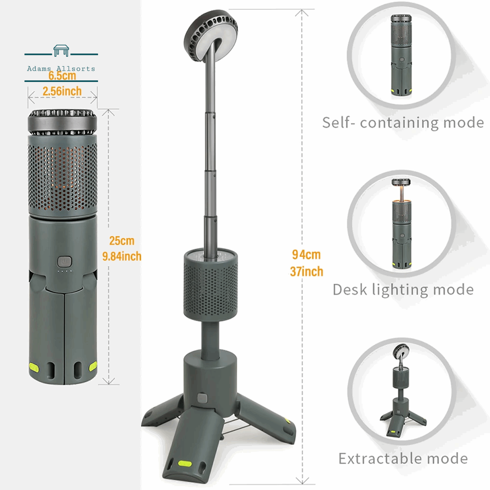 LED Outdoor Camping Lantern, UBS Rechargeable, Adjustable Colour Temperature Outdoor Portable Lantern, IP65 Waterproof 