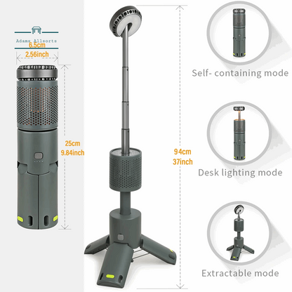 LED Outdoor Camping Lantern, UBS Rechargeable, Adjustable Colour Temperature Outdoor Portable Lantern, IP65 Waterproof 