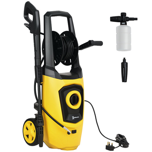 DURHAND 1800W High Pressure Washer, 150 Bar Pressure, 510 L/h Flow, High-Performance Portable Power Washer Jet Wash Cleaner with 6M Hose