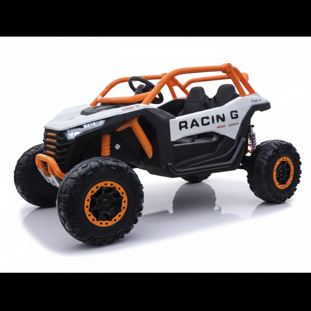 White Orange UTV front-side studio