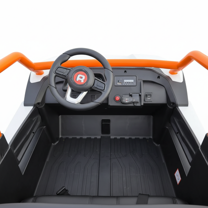 White Orange UTV interior studio