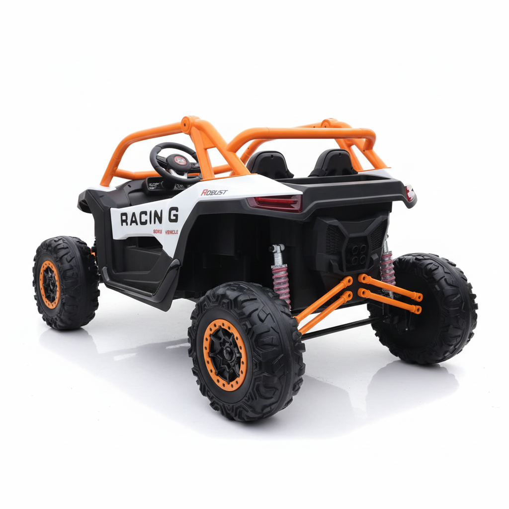 White Orange UTV rear-side studio