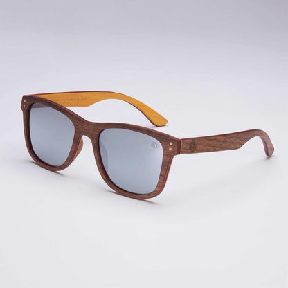 Union Of Surf Fistral Wood Look Polarised Sunglasses | Laminated Wood Frame | UV400 | Glare-Reducing | Classic Silhouette | 6 Lens Options | Travel Beach Driving Daily Wear