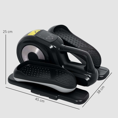 Under Desk Elliptical Machine, Sit Down Pedal Exerciser with Forward and Reverse Motion, 12 Programs, LCD Monitor, Compact with Remote Control