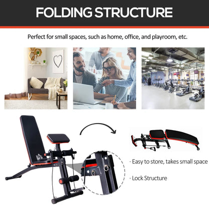 Adjustable Reclined Dumbbell Bench Weight Lifting Set Folding Sit Up Ab Bench Home Training Gym Multiuse Workout Exercise Fitness