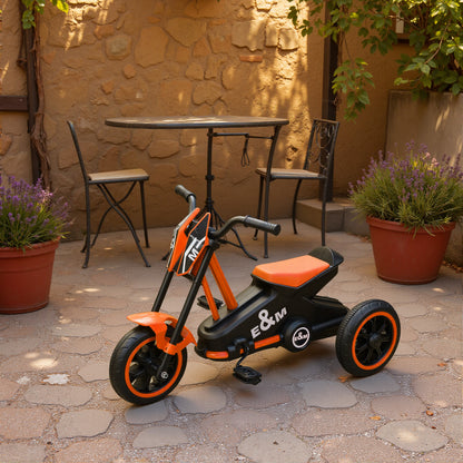 Kids Tricycle Toddler Trike | 3 Wheels | Pedal Bike | Steel Frame | 30kg | Ages 18–36 Months | 79x44x50cm | Orange