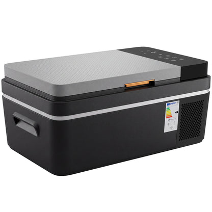 20L Compressor Car Fridge Freezer | Cools to 0°C in 15 Mins | -20°C to +20°C | Bluetooth App Control | LED Interior | MAX & ECO Modes | 12/24V DC & 100-240V AC | Black