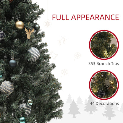 5ft Pre-Lit and Decorated Christmas Tree