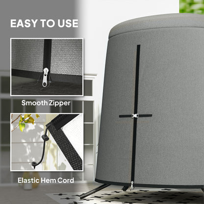 Outsunny 196 x 230 cm Hanging Egg Chair Protective Cover - Grey