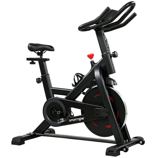 Indoor Exercise Bike | Magnetic Resistance | App Connected | Adjustable Seat | Black